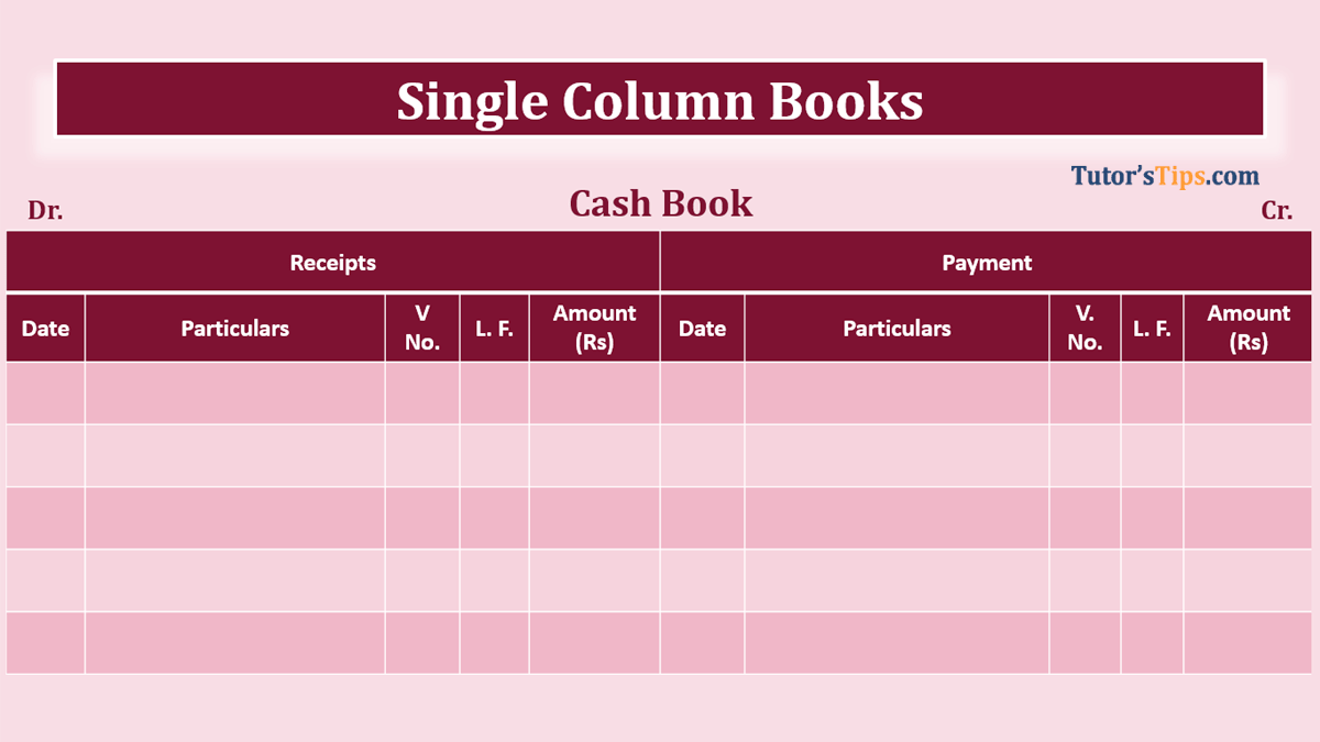 Single column Cash book feature image