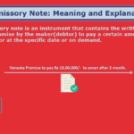 Promissory Note - Meaning and explanation