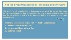 Not-for-Profit Organisations – Meaning and Overview